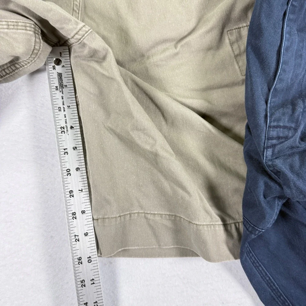 Polo Ralph Lauren Cargo Shorts Mens 36 Blue Khaki Lot of 2 Classic Chino Twill